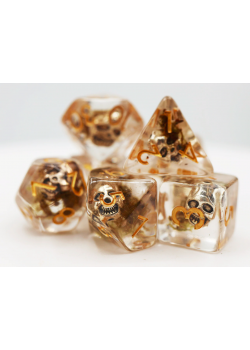 Skull Dice: Silver Pirate Skulls